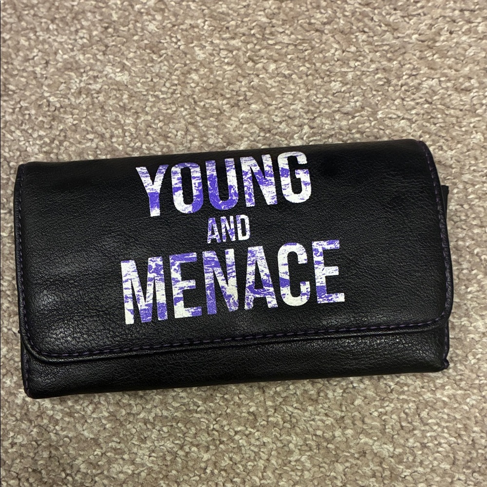 Young and Menace Black Card & Key Holder